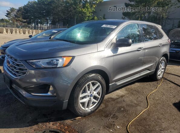 2FMPK4J96NBA10188 2022 FORD EDGE Серый Передняя левая четверть