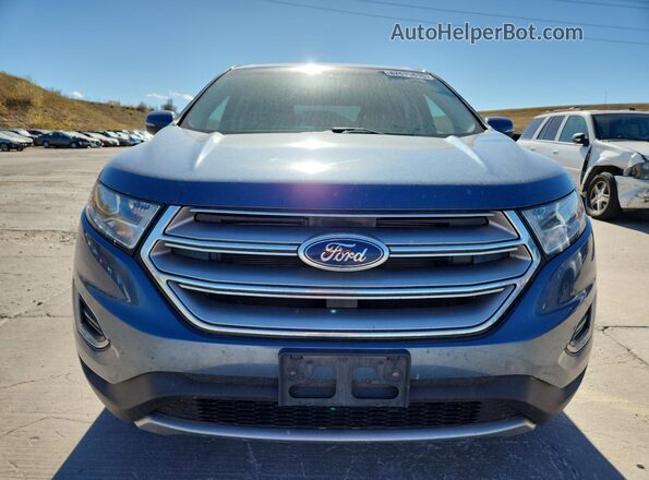2FMPK4J9XJBC55666 2018 FORD EDGE Синий Вид спереди