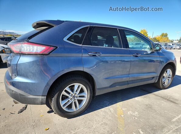 2FMPK4J9XJBC55666 2018 FORD EDGE Синий Задняя правая четверть