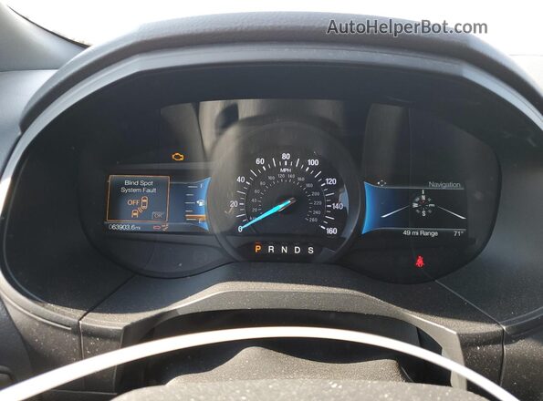 2FMPK4K90NBA20844 2022 FORD EDGE White Instrument cluster view