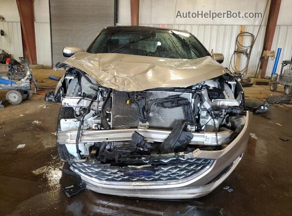 2FMPK4K94LBB09250 2020 FORD EDGE Желто-коричневый Вид спереди