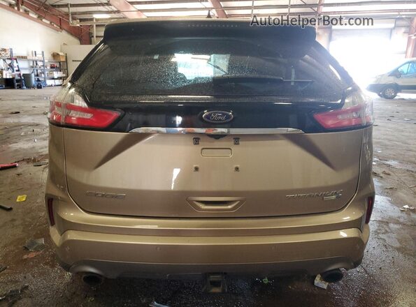 2FMPK4K94LBB09250 2020 FORD EDGE Желто-коричневый Вид сзади