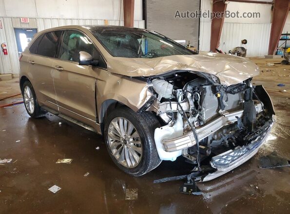 2FMPK4K94LBB09250 2020 FORD EDGE Желто-коричневый Передняя правая четверть