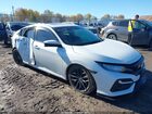 2020 Honda Civic Si Sedan Белый vin: 2HGFC1E59LH701102