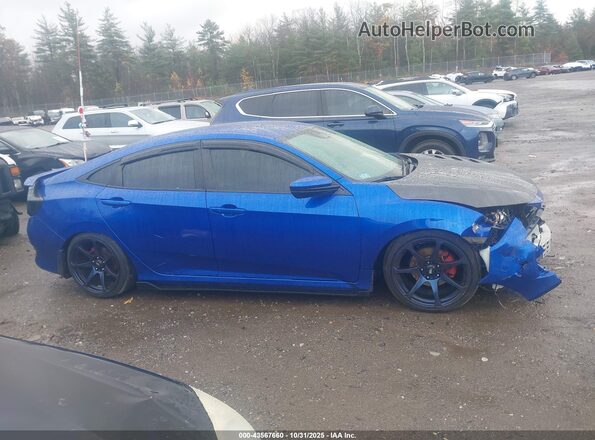 2HGFC2F82KH601324 2019 HONDA CIVIC Синий Панорамный вид салона 360°