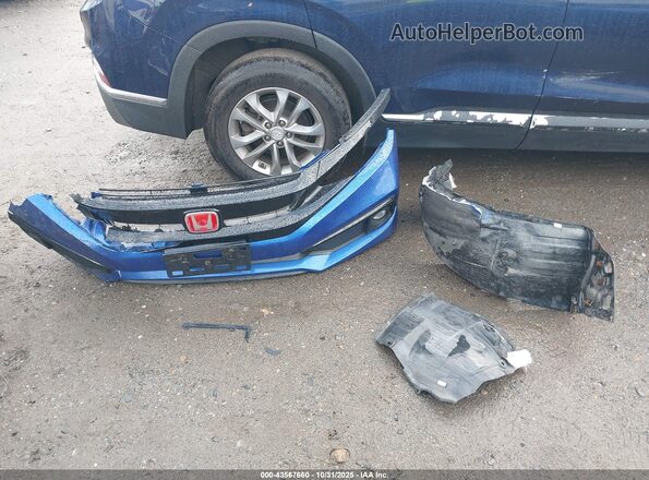 2HGFC2F82KH601324 2019 HONDA CIVIC Синий Вид щитка приборов