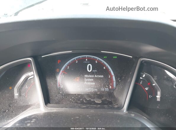 2HGFC2F85LH500442 2020 HONDA CIVIC Черный Вид задних сидений