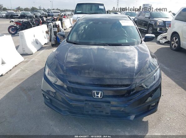 2HGFC2F85LH500442 2020 HONDA CIVIC Черный Вид щитка приборов