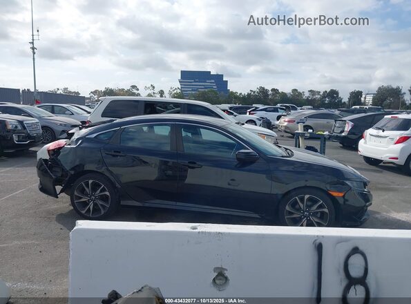 2HGFC2F85LH500442 2020 HONDA CIVIC Черный Вид задней части салона