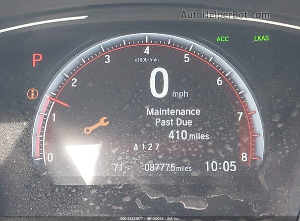 2HGFC2F85LH500442 2020 HONDA CIVIC Черный 