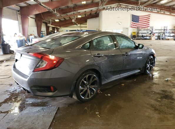 2HGFC2F8XMH500888 2021 HONDA CIVIC Серый Задняя правая четверть