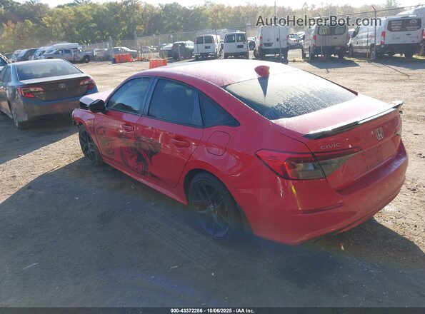 2HGFE1E54PH475986 2023 HONDA CIVIC SI Красный Задняя левая четверть