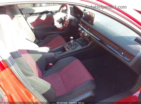 2HGFE1E54PH475986 2023 HONDA CIVIC SI Красный Вид салона спереди