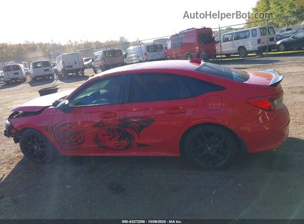 2HGFE1E54PH475986 2023 HONDA CIVIC SI Красный Вид задней части салона
