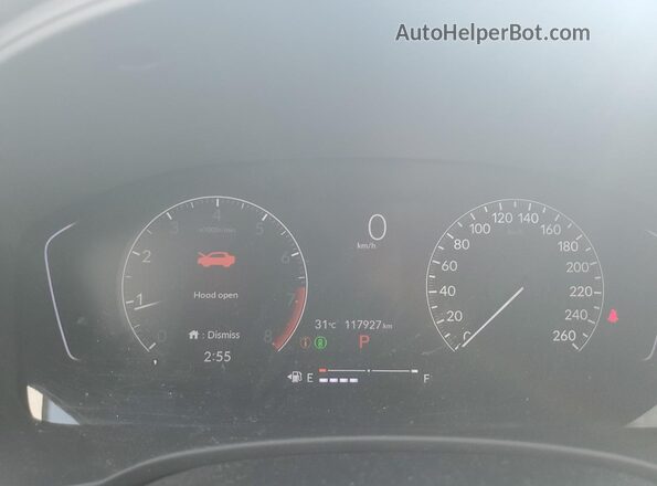 2HGFE2F30NH130034 2022 HONDA CIVIC Черный Вид щитка приборов