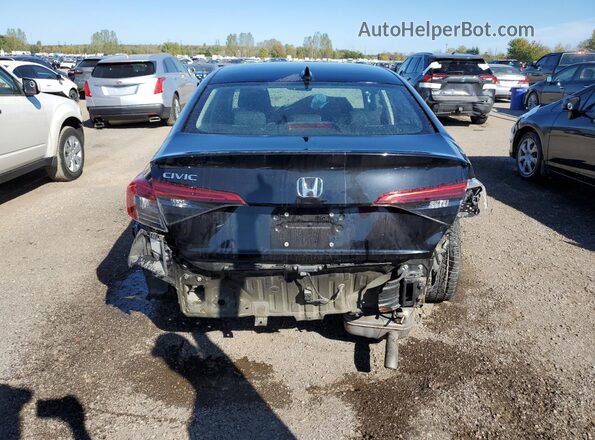 2HGFE2F37NH122447 2022 HONDA CIVIC Black Rear view