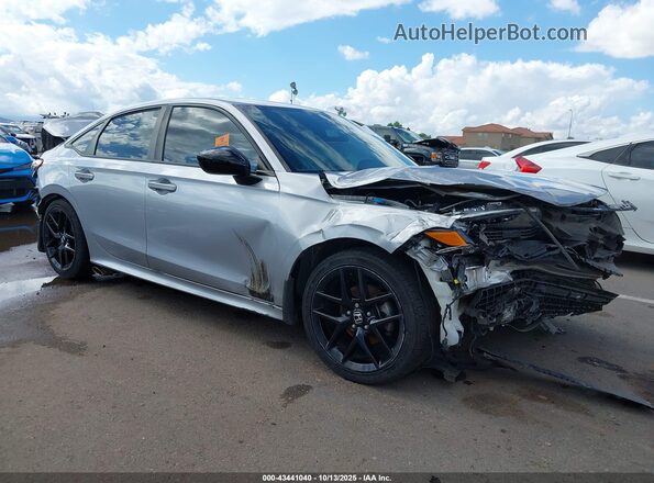 2HGFE2F50NH549485 2022 HONDA CIVIC Серый Передняя правая четверть