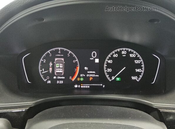 2HGFE2F53SH509722 2025 HONDA CIVIC Черный Вид щитка приборов