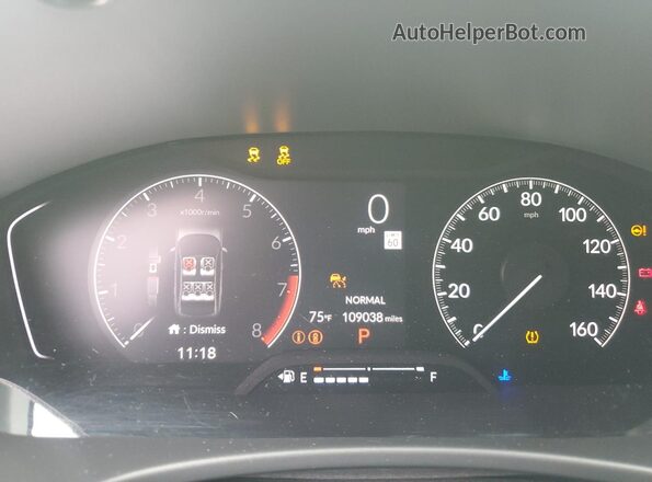 2HGFE2F56NH550401 2022 HONDA CIVIC White Սարքավորումների վահանակի տեսք