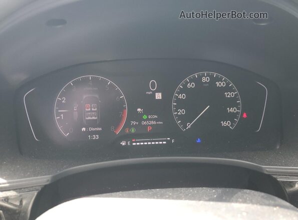 2HGFE2F58NH522230 2022 HONDA CIVIC Угольный Вид щитка приборов