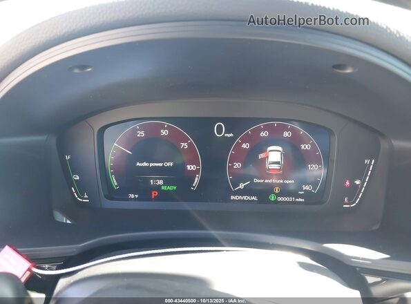 2HGFE4F84TH312694 2026 HONDA CIVIC HYBRID Синий Вид задних сидений