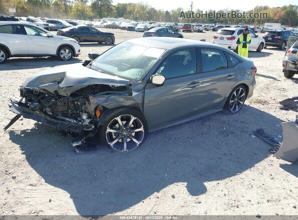 2HGFE4F85TH303695 2026 HONDA CIVIC HYBRID Серый Передняя левая четверть