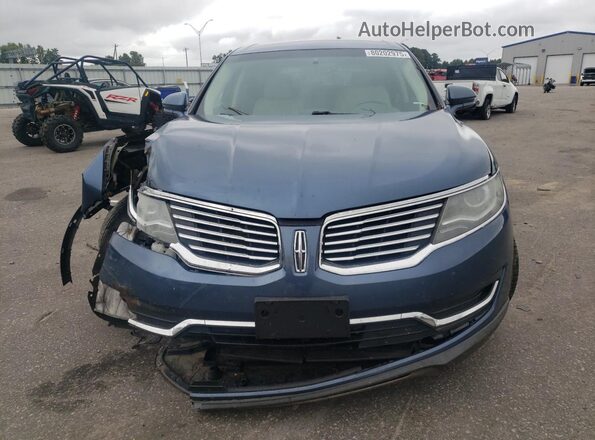 2LMPJ6KR2JBL17675 2018 LINCOLN MKX Синий Вид спереди