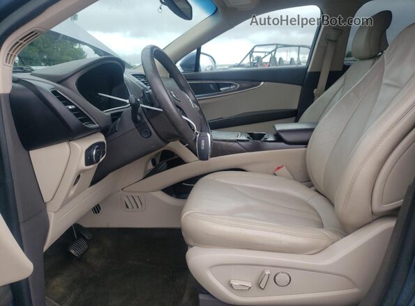 2LMPJ6KR2JBL17675 2018 LINCOLN MKX Синий Вид салона спереди