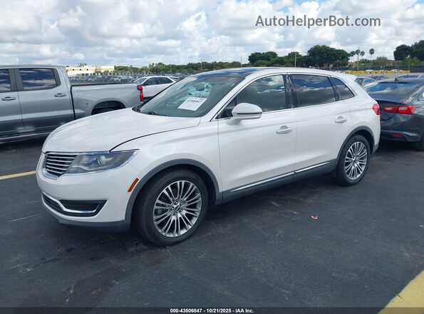 2LMPJ6LR0JBL26437 2018 LINCOLN MKX White Przód lewy