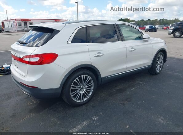 2LMPJ6LR0JBL26437 2018 LINCOLN MKX White Tył prawy