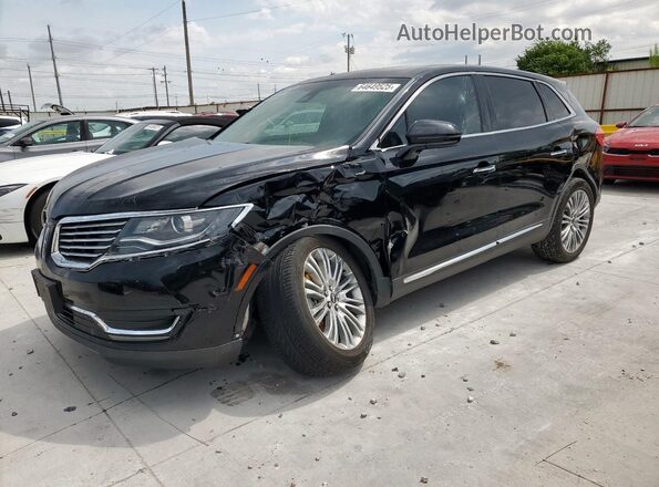 2LMPJ6LR6JBL40956 2018 LINCOLN MKX Black წინა მარცხენა ხედი სამი მეოთხედიდან