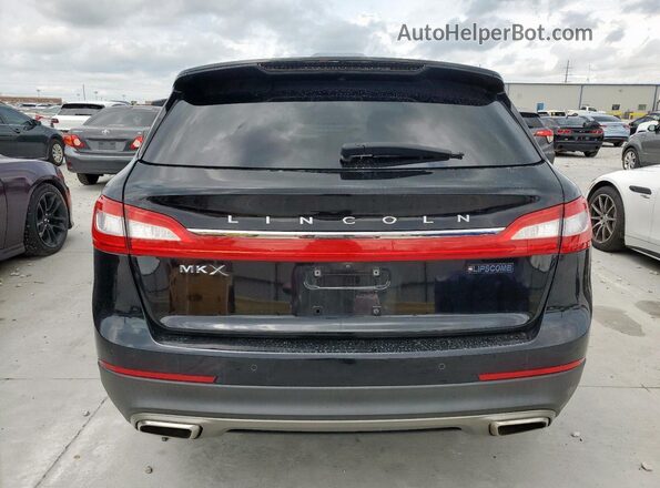 2LMPJ6LR6JBL40956 2018 LINCOLN MKX Black უკანა ხედი