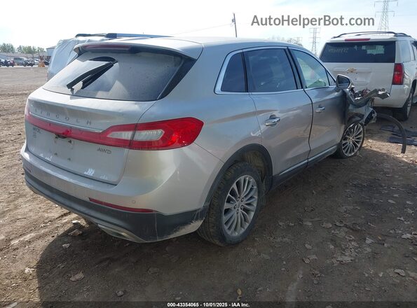 2LMPJ8KRXHBL24282 2017 LINCOLN MKX Серебряный Задняя правая четверть