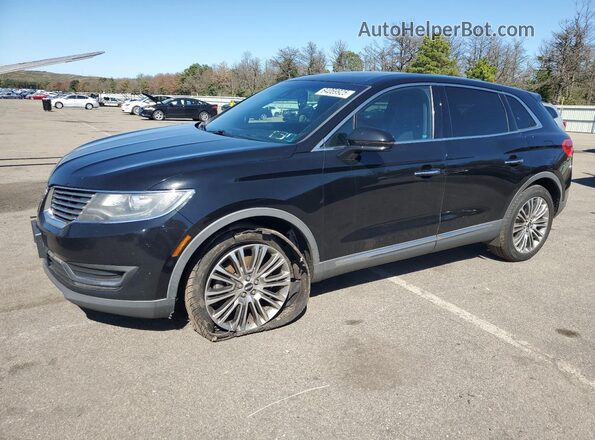 2LMPJ8LR8JBL34507 2018 LINCOLN MKX Black წინა მარცხენა ხედი სამი მეოთხედიდან