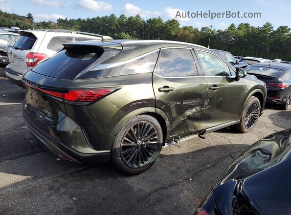 2T2BBMCA4SC083046 2025 LEXUS RX Зеленый Задняя правая четверть