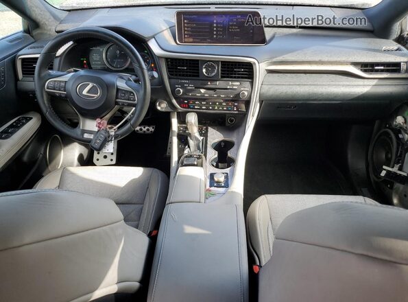 2T2BZMCA3JC164467 2018 LEXUS RX Золотой Вид панели приборов
