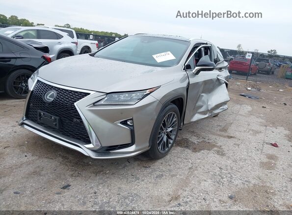 2T2BZMCA7JC142343 2018 LEXUS RX 350 Бежевый Передняя левая четверть