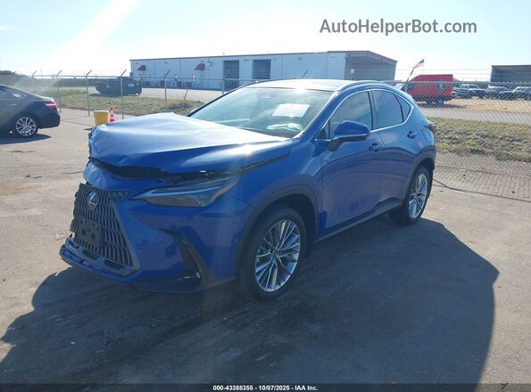 2T2HGCEZ4SC085730 2025 LEXUS NX 350 Blue წინა მარცხენა ხედი სამი მეოთხედიდან