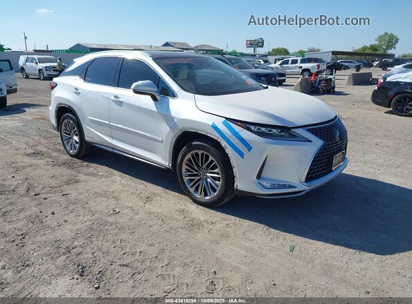 2T2JGMDA0MC066971 2021 LEXUS RX 450H White Передня права чверть