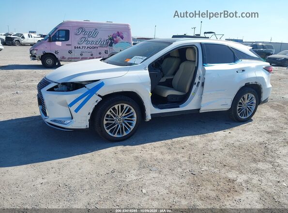 2T2JGMDA0MC066971 2021 LEXUS RX 450H White Вид спереду