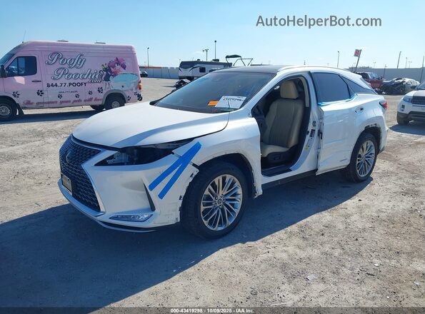 2T2JGMDA0MC066971 2021 LEXUS RX 450H White Передня ліва чверть