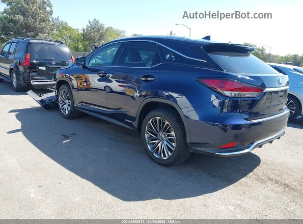 2T2JGMDAXNC087523 2022 LEXUS RX 450H Dark Blue Задняя левая четверть