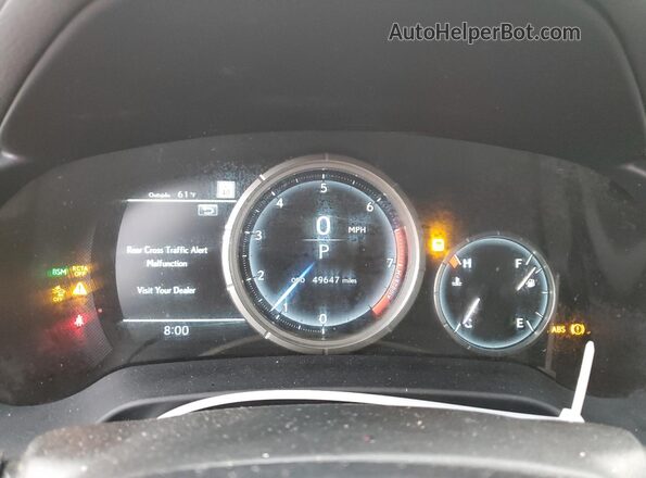 2T2YZMDA0MC266841 2021 LEXUS RX White Widok zestawu wskaźników