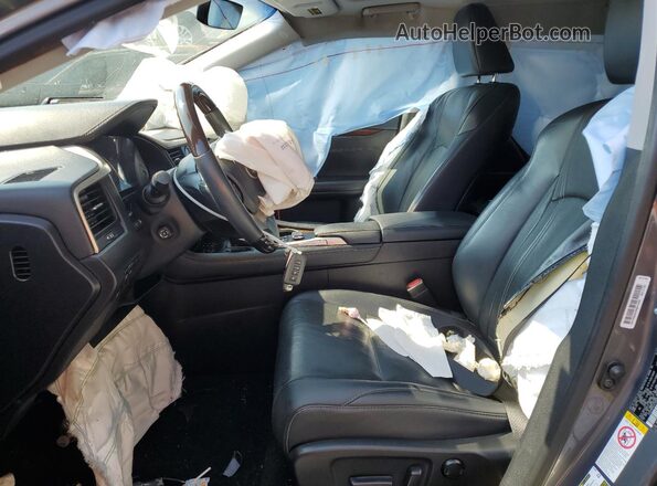 2T2ZZMCA2JC103528 2018 LEXUS RX Gray Вид салону спереду