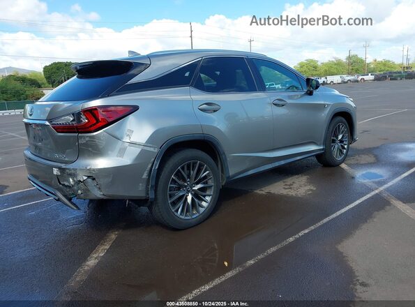 2T2ZZMCAXJC093315 2018 LEXUS RX 350 Серебряный Задняя правая четверть