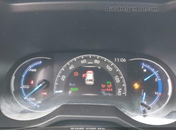 2T3EWRFV1KW036130 2019 TOYOTA RAV4 HYBRID White Widok tylnych siedzeń