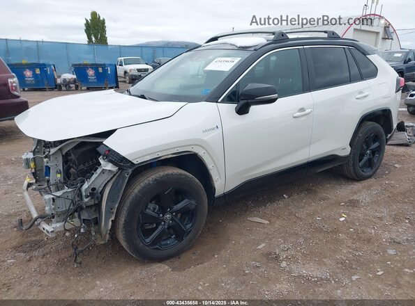 2T3EWRFV1KW036130 2019 TOYOTA RAV4 HYBRID White Przód lewy