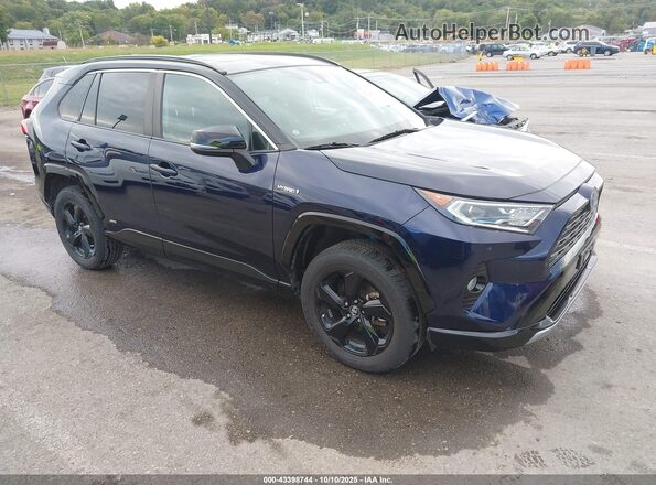2T3EWRFV4LW072380 2020 TOYOTA RAV4 HYBRID Синий Передняя правая четверть