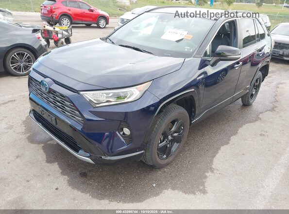 2T3EWRFV4LW072380 2020 TOYOTA RAV4 HYBRID Синий Передняя левая четверть