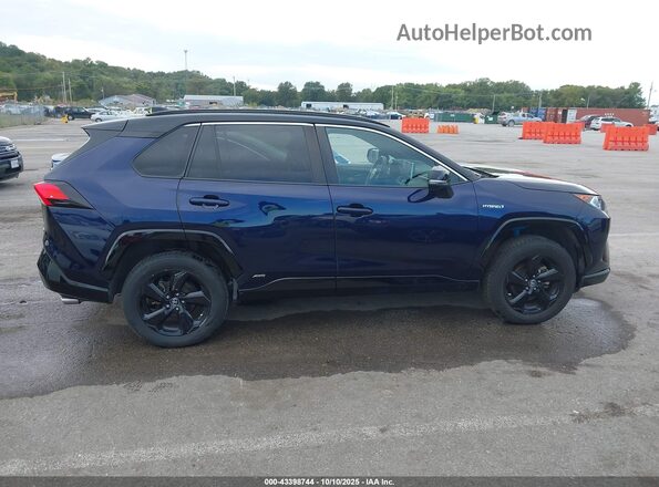 2T3EWRFV4LW072380 2020 TOYOTA RAV4 HYBRID Синий Панорамный вид салона 360°